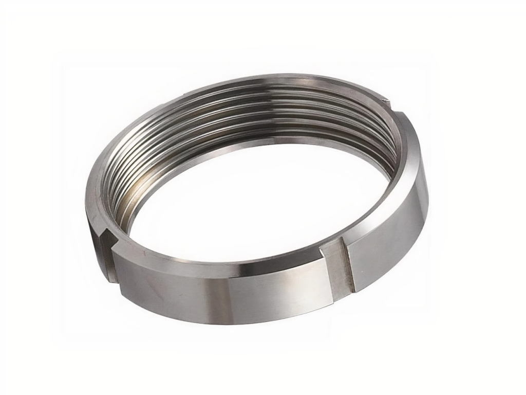 Шлицевая накидная гайка 80 мм AISI 304 DIN 11851