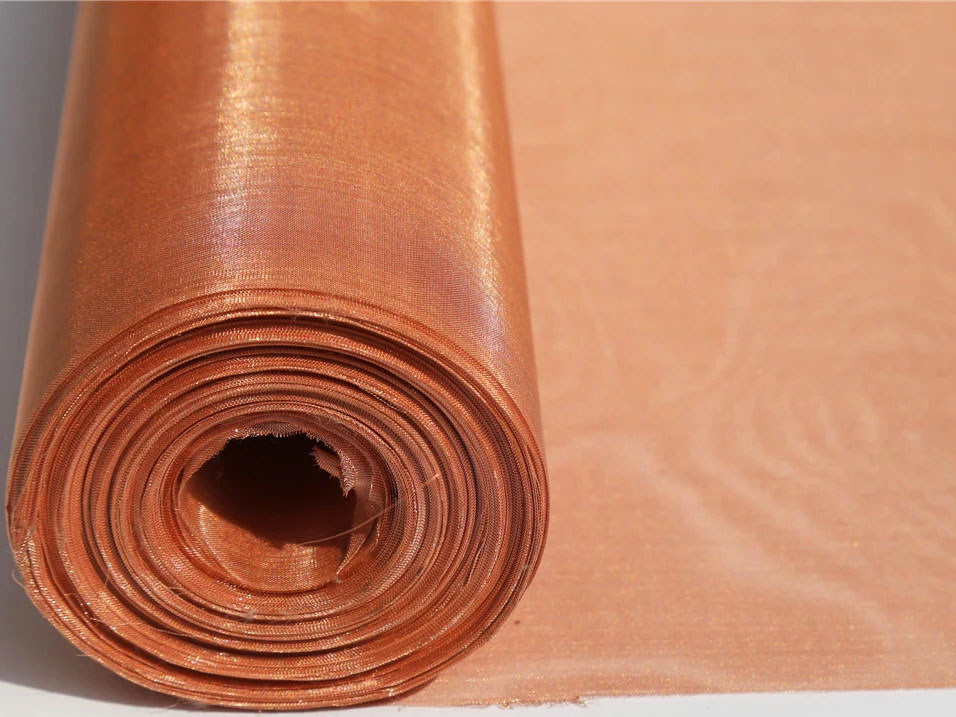 Тканая сетка медная 0.2 мм 1.25 мм М2 ГОСТ 6613-86