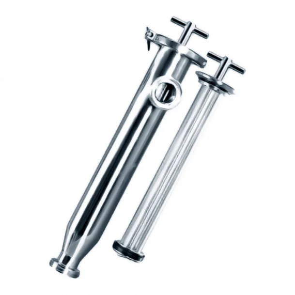 Угловой трубчатый фильтр 80 мм сварка/сварка AISI 304 DIN GG